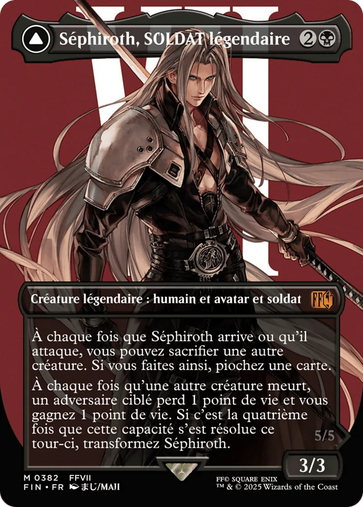 Séphiroth, SOLDAT légendaire // Séphiroth, ange à une aile — Final Fantasy — Magic: The Gathering