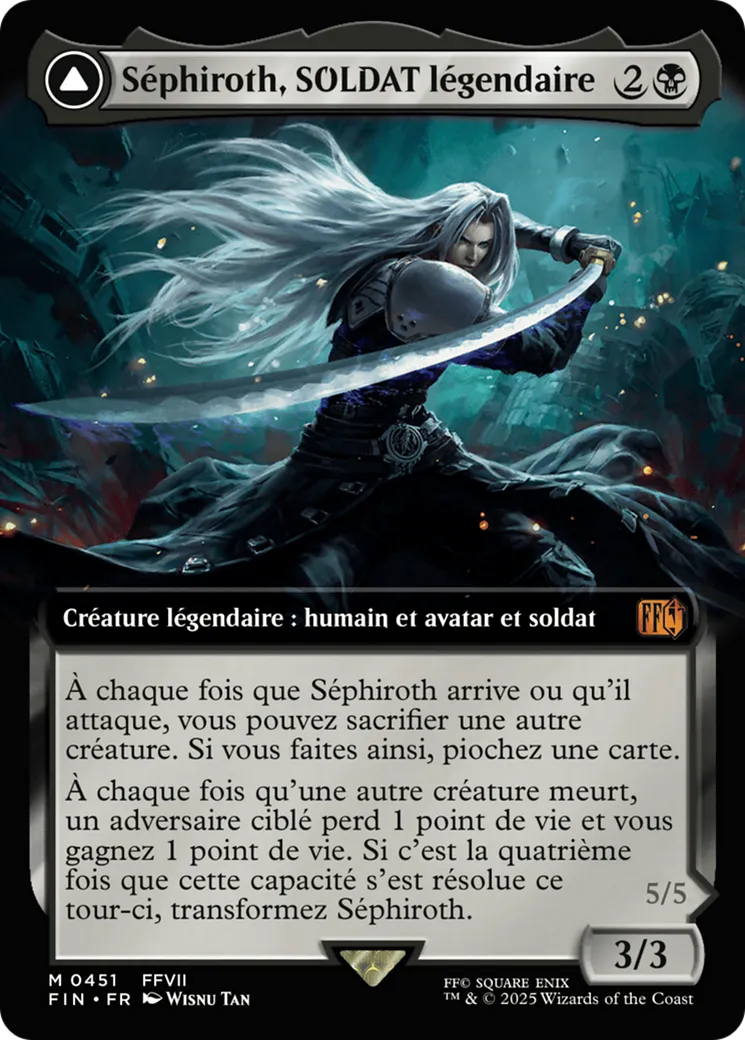 Séphiroth, SOLDAT légendaire // Séphiroth, ange à une aile — Final Fantasy — Magic: The Gathering