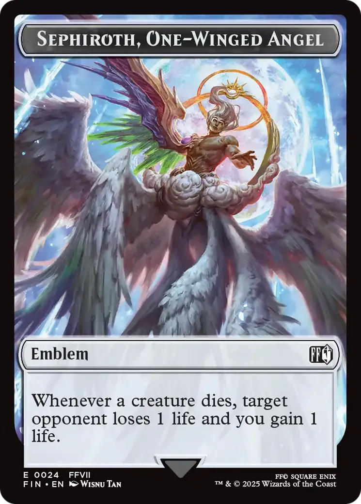 Sephiroth, One-Winged Angel Emblem — Final Fantasy — Magic: The Gathering