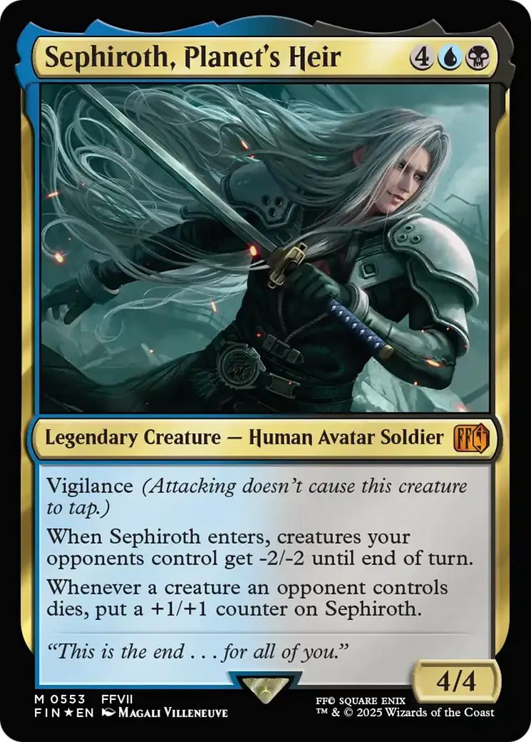 Séphiroth, héritier de la planète — Final Fantasy — Magic: The Gathering