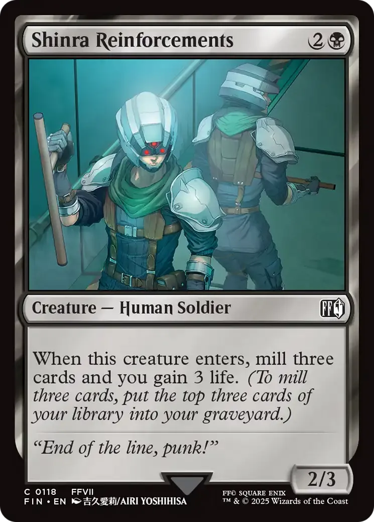 Shinra Reinforcements — Final Fantasy — Magic: The Gathering