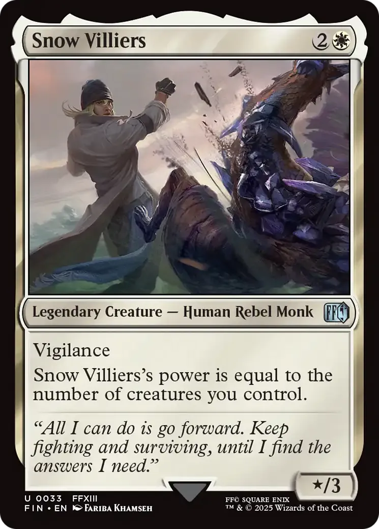 Snow Villiers — Final Fantasy — Magic: The Gathering