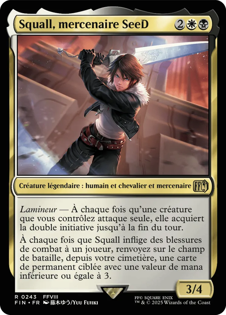 Squall, mercenaire SeeD — Final Fantasy — Magic: The Gathering