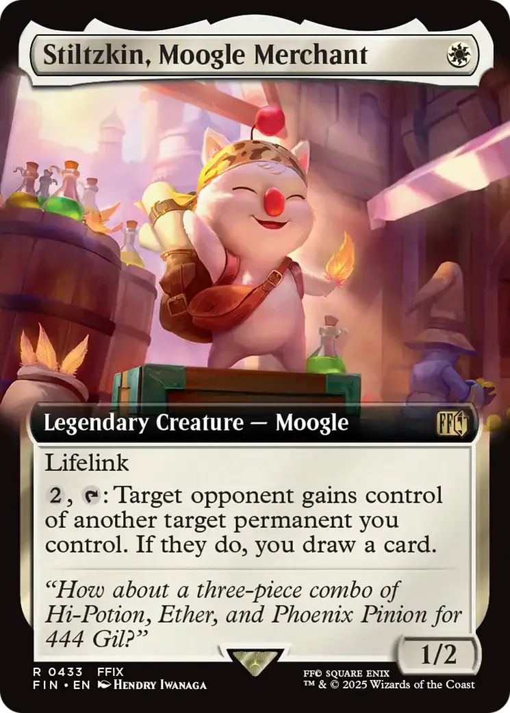 Stiltzkin, Moogle Merchant — Final Fantasy — Magic: The Gathering