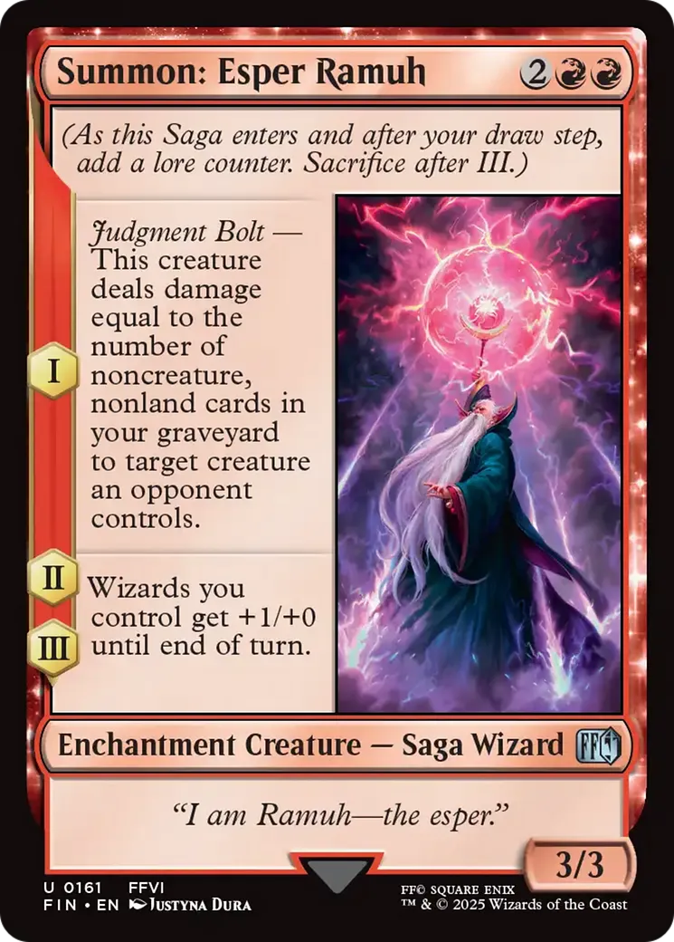 Summon: Esper Ramuh — Final Fantasy — Magic: The Gathering