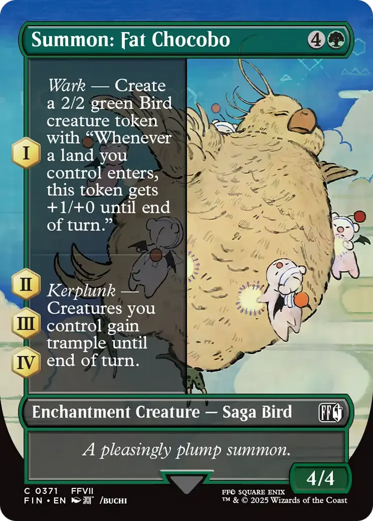 Summon: Fat Chocobo — Final Fantasy — Magic: The Gathering