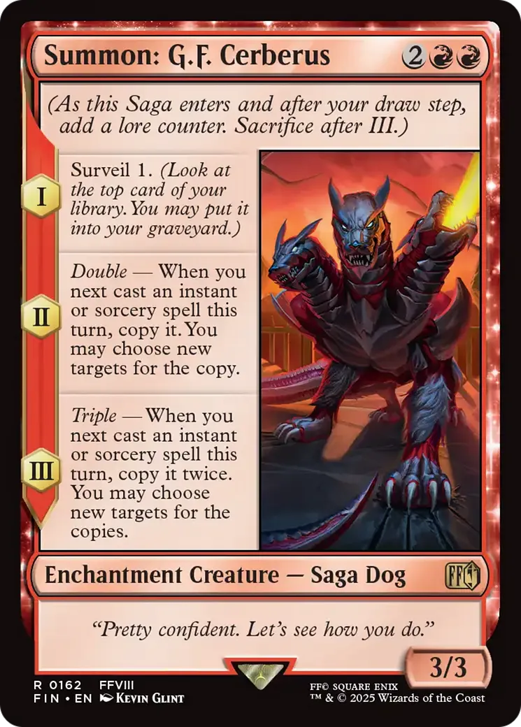 Summon: G.F. Cerberus — Final Fantasy — Magic: The Gathering