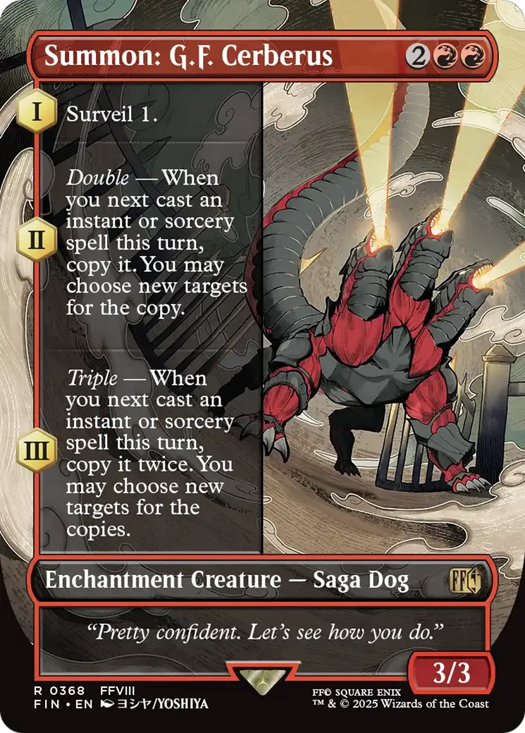 Invocation : Cerbère — Final Fantasy — Magic: The Gathering