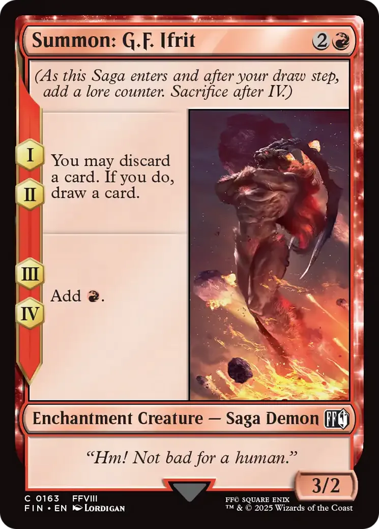 Summon: G.F. Ifrit — Final Fantasy — Magic: The Gathering