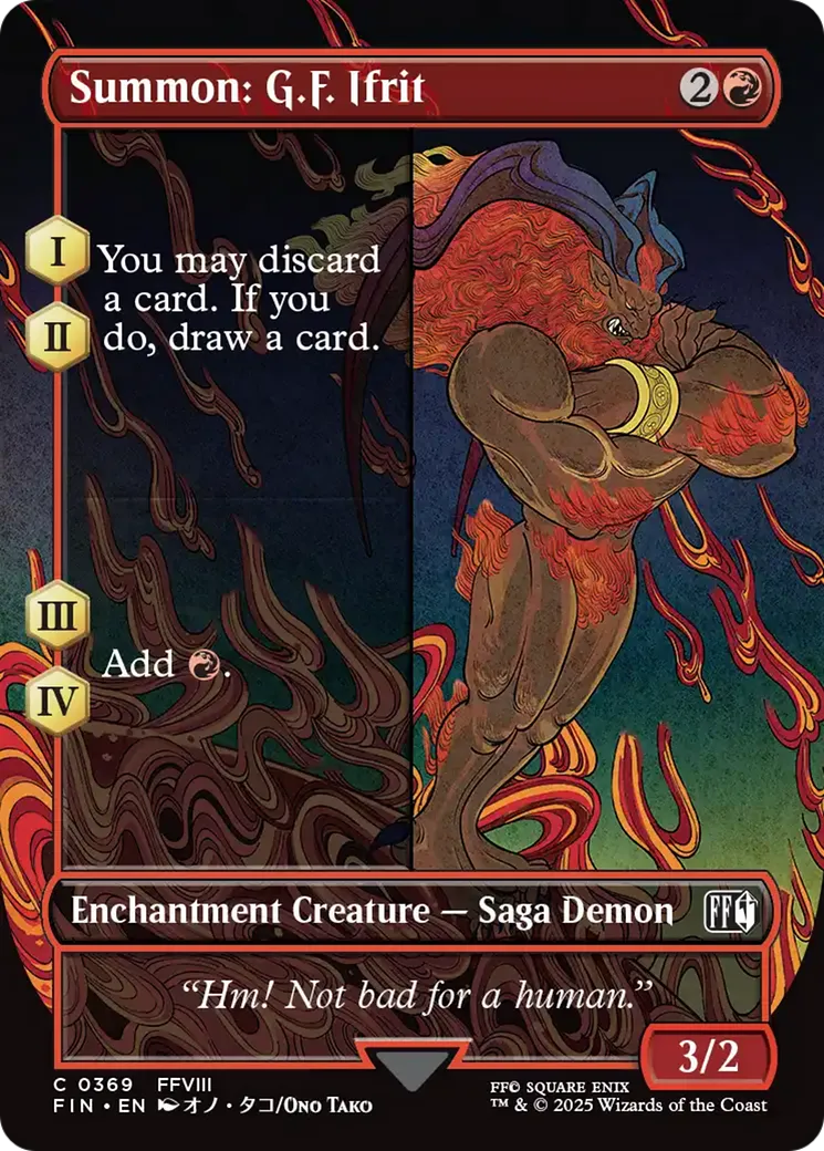 Summon: G.F. Ifrit — Final Fantasy — Magic: The Gathering