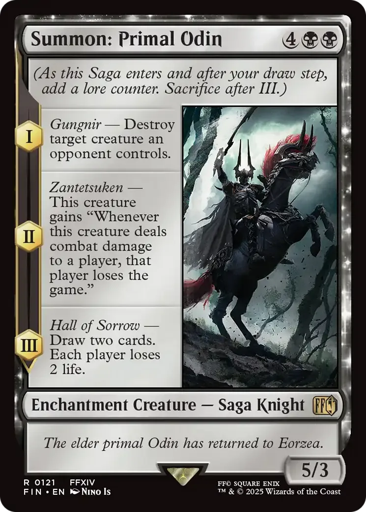Summon: Primal Odin — Final Fantasy — Magic: The Gathering