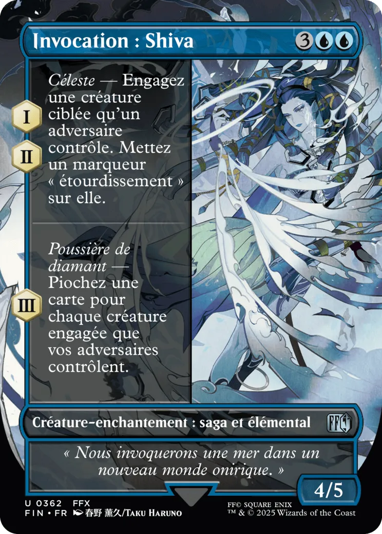 Invocation : Shiva — Final Fantasy — Magic: The Gathering