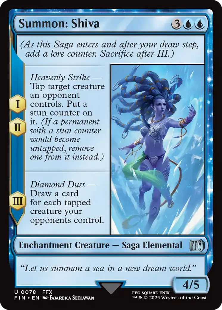 Summon: Shiva — Final Fantasy — Magic: The Gathering