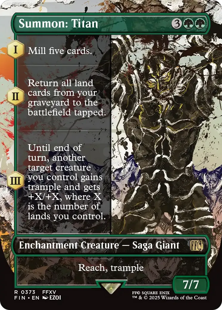 Summon: Titan — Final Fantasy — Magic: The Gathering