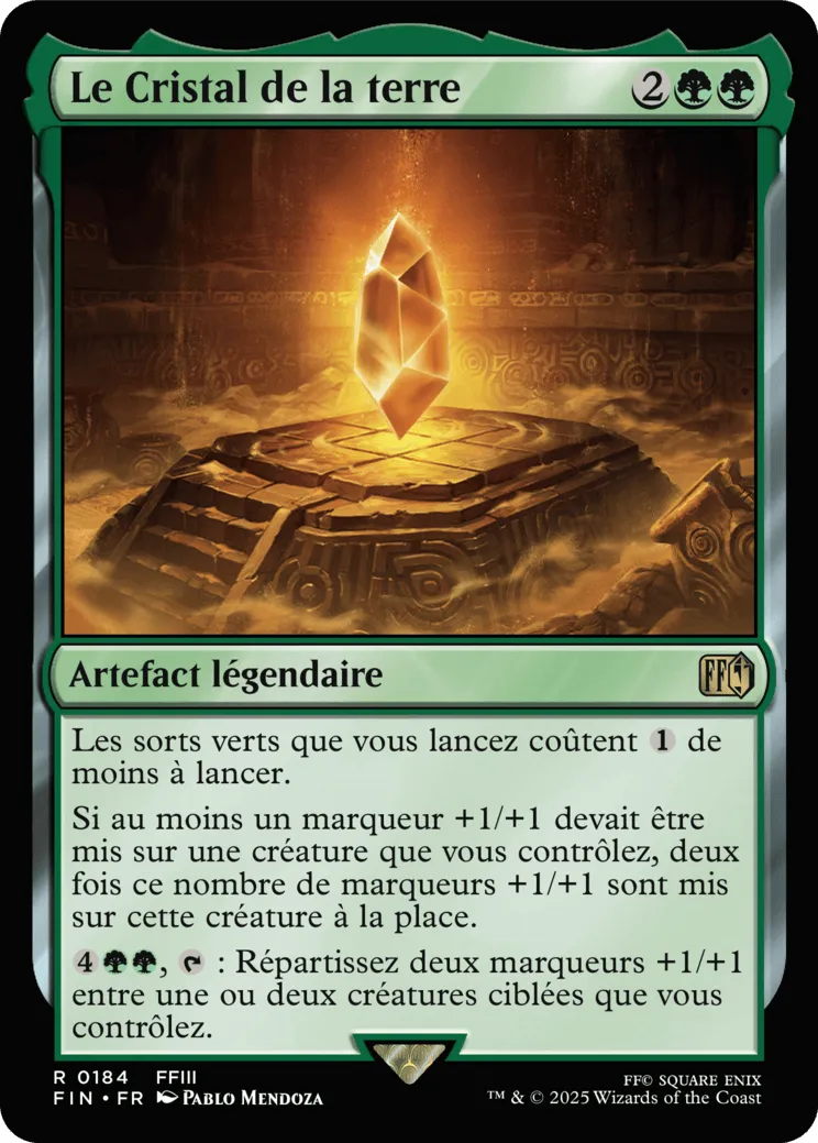 Le Cristal de la terre — Final Fantasy — Magic: The Gathering