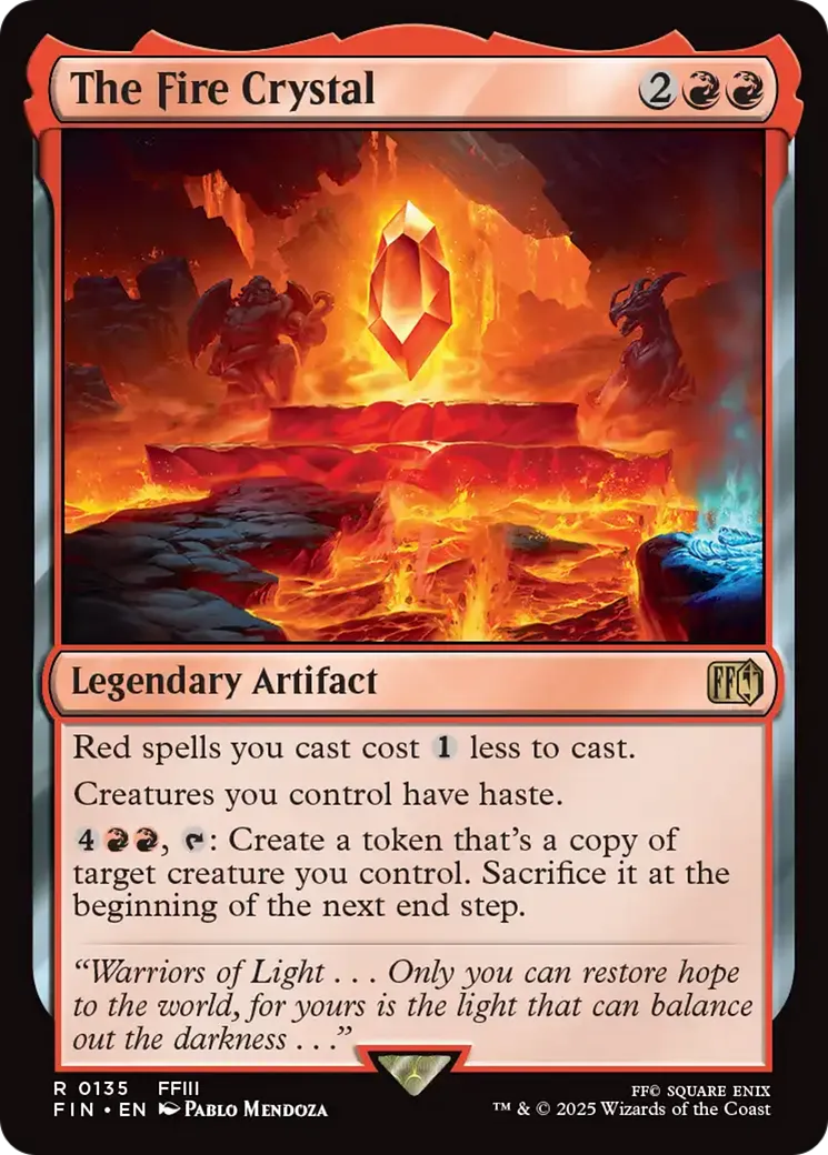 The Fire Crystal — Final Fantasy — Magic: The Gathering