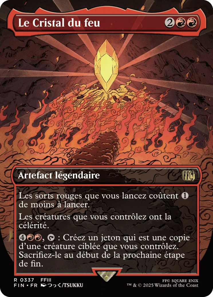 Le Cristal du feu — Final Fantasy — Magic: The Gathering