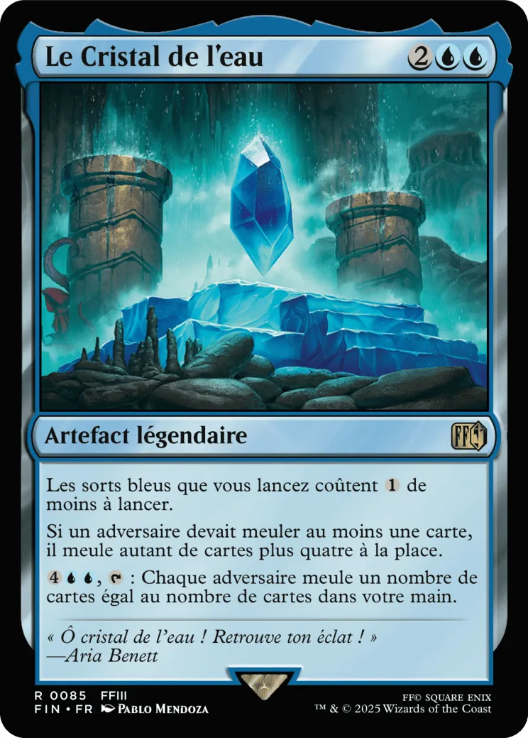 Le Cristal de l'eau — Final Fantasy — Magic: The Gathering