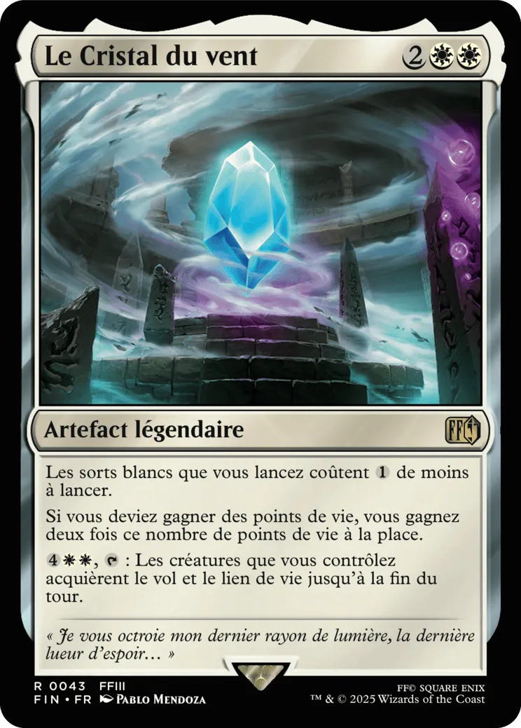 Le Cristal du vent — Final Fantasy — Magic: The Gathering