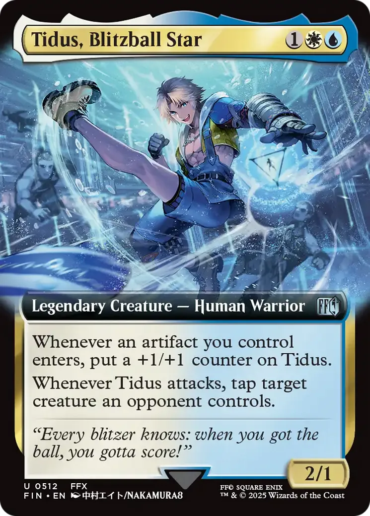 Tidus, vedette de blitzball — Final Fantasy — Magic: The Gathering