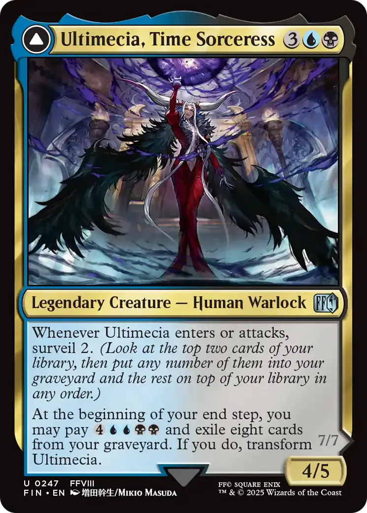 Ultimecia, Time Sorceress // Ultimecia, Omnipotent — Final Fantasy — Magic: The Gathering