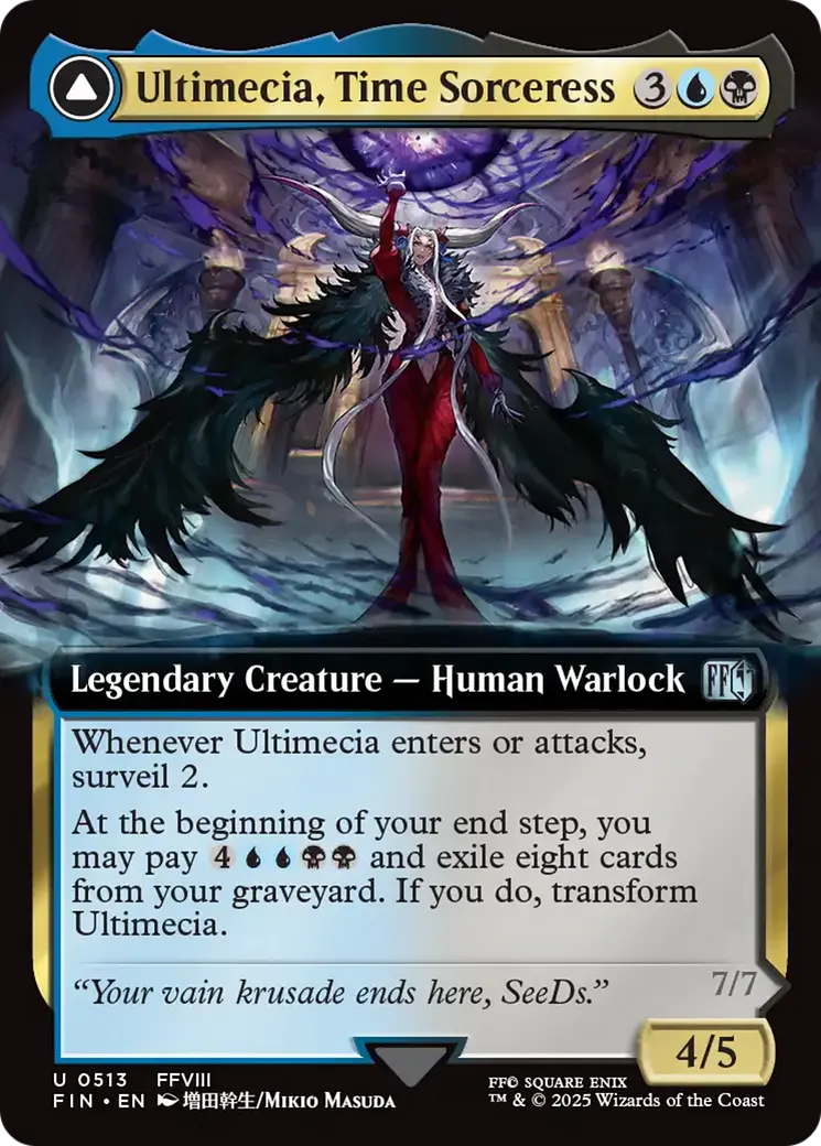 Ultimecia, Time Sorceress // Ultimecia, Omnipotent — Final Fantasy — Magic: The Gathering