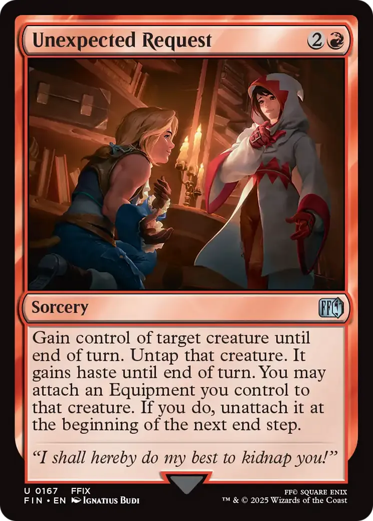Demande inattendue — Final Fantasy — Magic: The Gathering