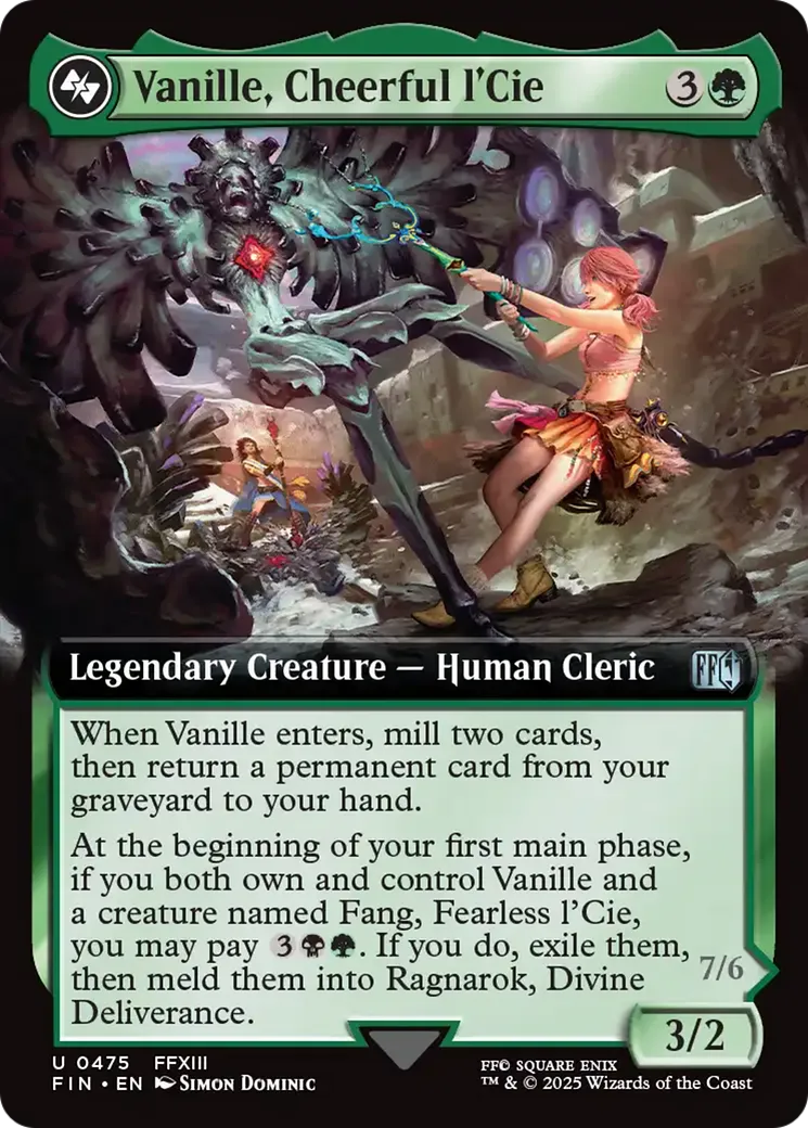 Vanille, Cheerful l'Cie // Ragnarok, Divine Deliverance — Final Fantasy — Magic: The Gathering