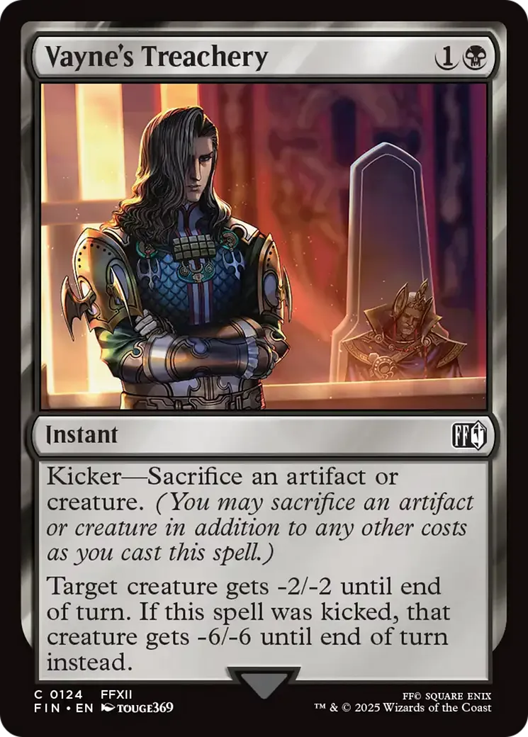 Vayne's Treachery — Final Fantasy — Magic: The Gathering