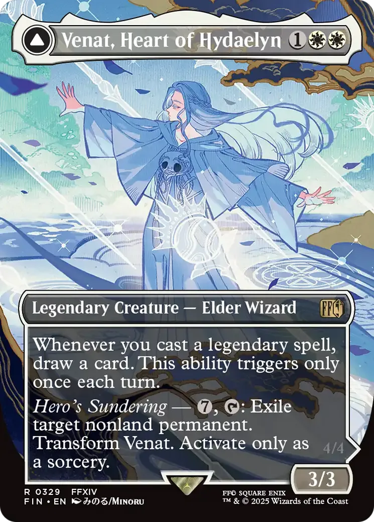 Venat, Heart of Hydaelyn // Hydaelyn, the Mothercrystal — Final Fantasy — Magic: The Gathering