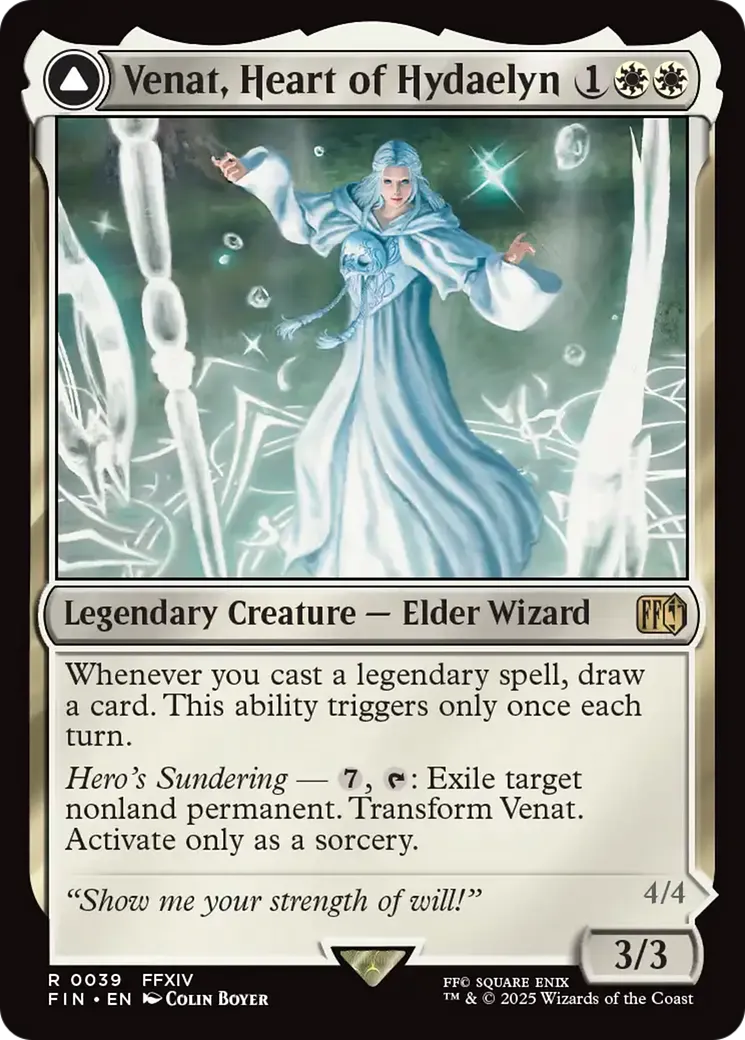 Venat, Heart of Hydaelyn // Hydaelyn, the Mothercrystal — Final Fantasy — Magic: The Gathering