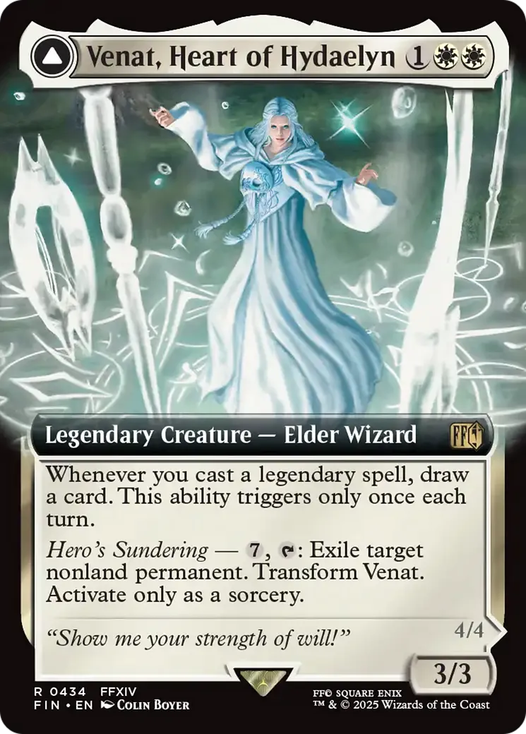 Venat, Heart of Hydaelyn // Hydaelyn, the Mothercrystal — Final Fantasy — Magic: The Gathering