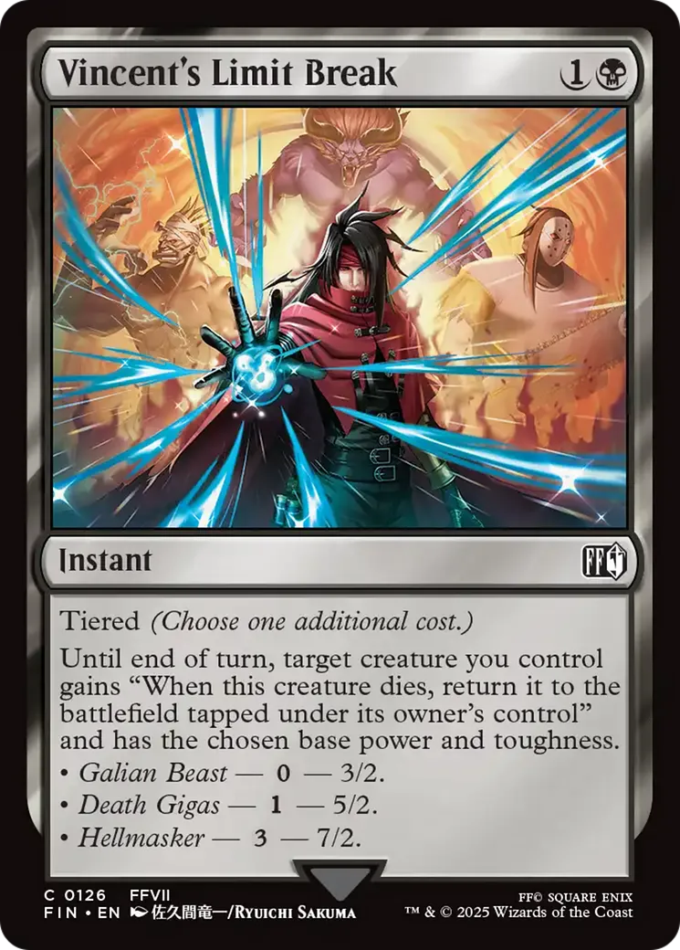 Transcendance de Vincent — Final Fantasy — Magic: The Gathering