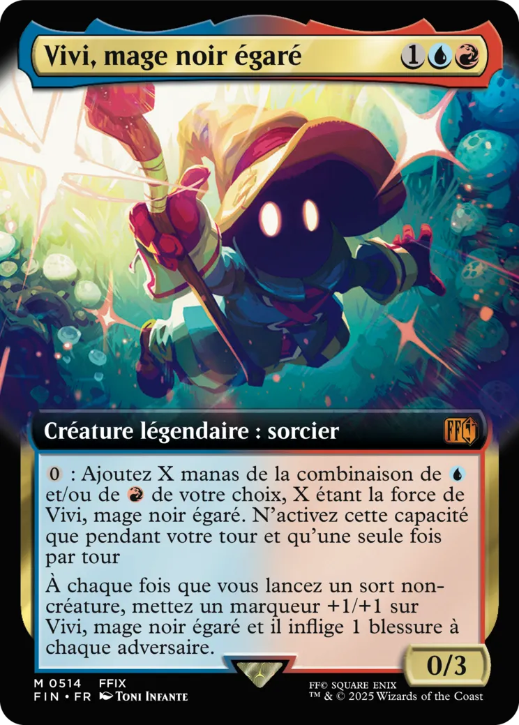 Vivi, mage noir égaré — Final Fantasy — Magic: The Gathering