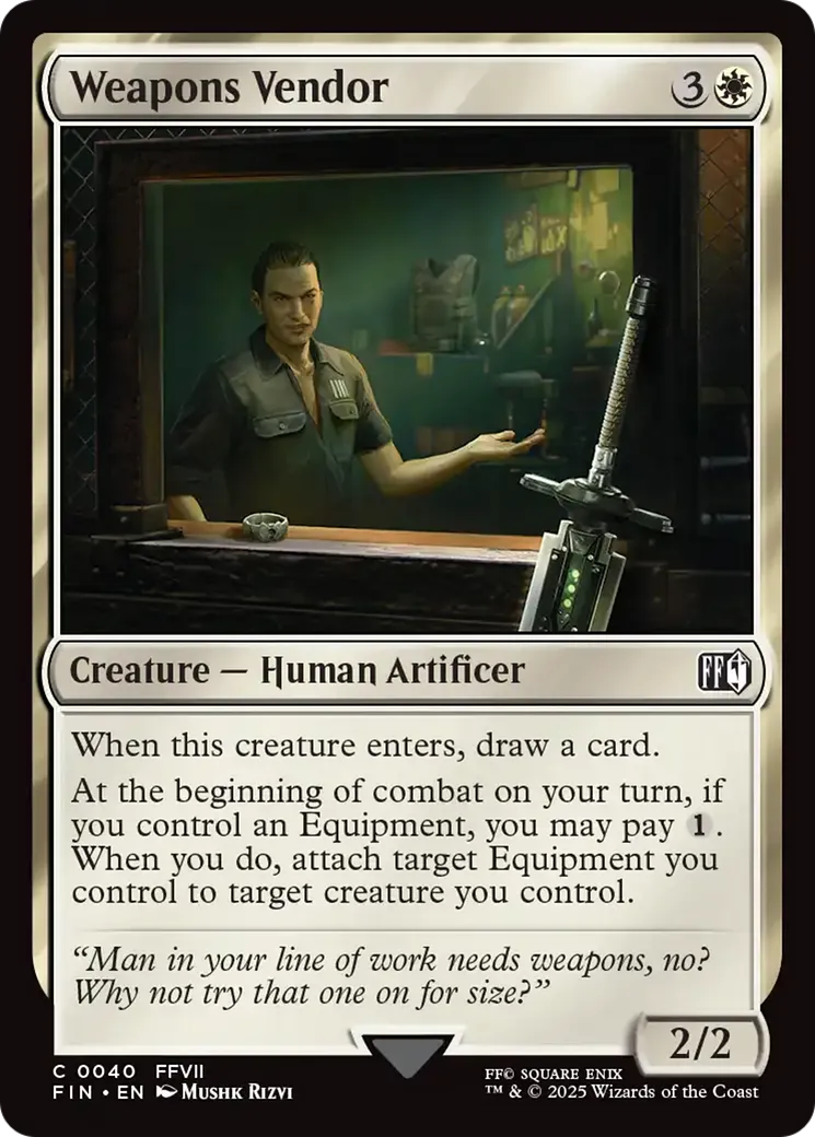 Weapons Vendor — Final Fantasy — Magic: The Gathering