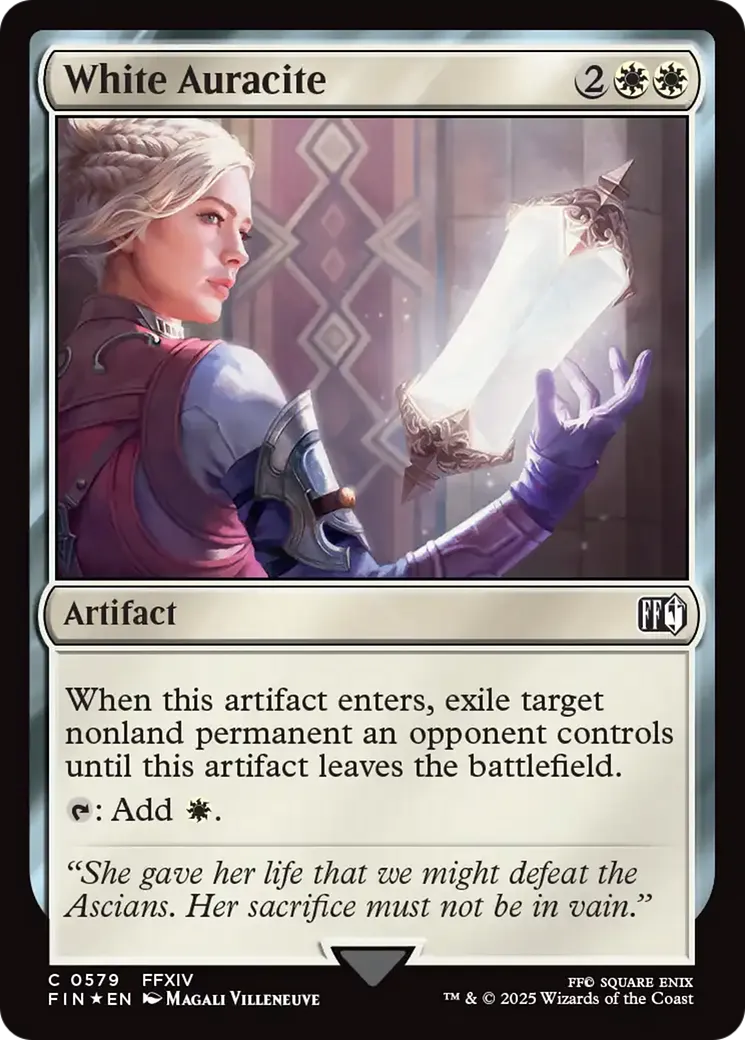 Auralithe blanche — Final Fantasy — Magic: The Gathering