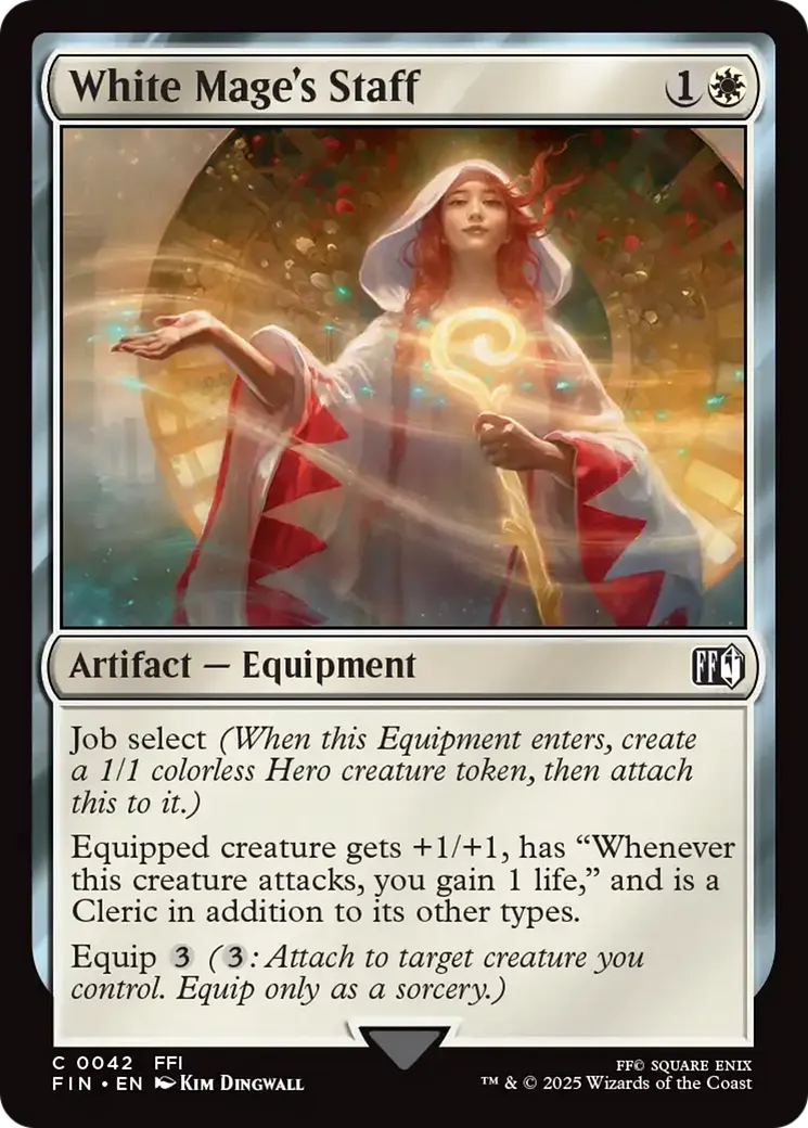 Bâton du mage blanc — Final Fantasy — Magic: The Gathering