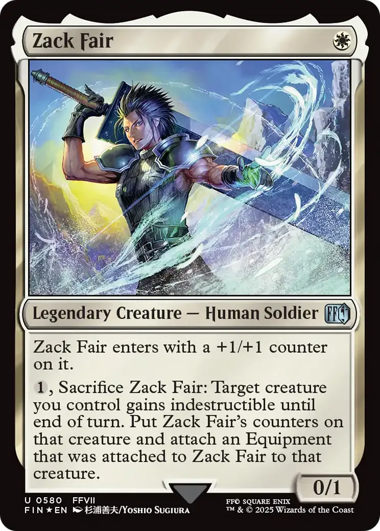 Zack Fair — Final Fantasy — Magic: The Gathering