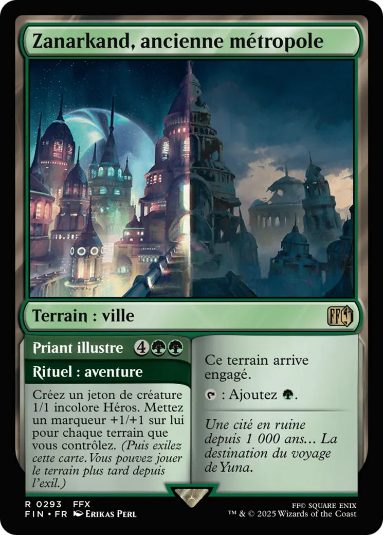 Zanarkand, ancienne métropole // Priant illustre — Final Fantasy — Magic: The Gathering