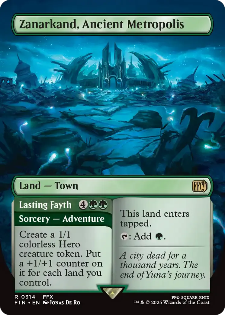 Zanarkand, ancienne métropole // Priant illustre — Final Fantasy — Magic: The Gathering