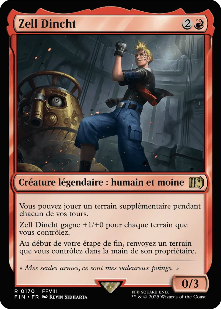 Zell Dincht — Final Fantasy — Magic: The Gathering