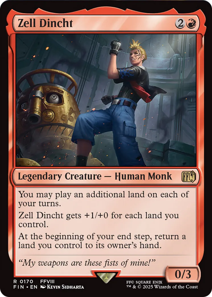 Zell Dincht — Final Fantasy — Magic: The Gathering