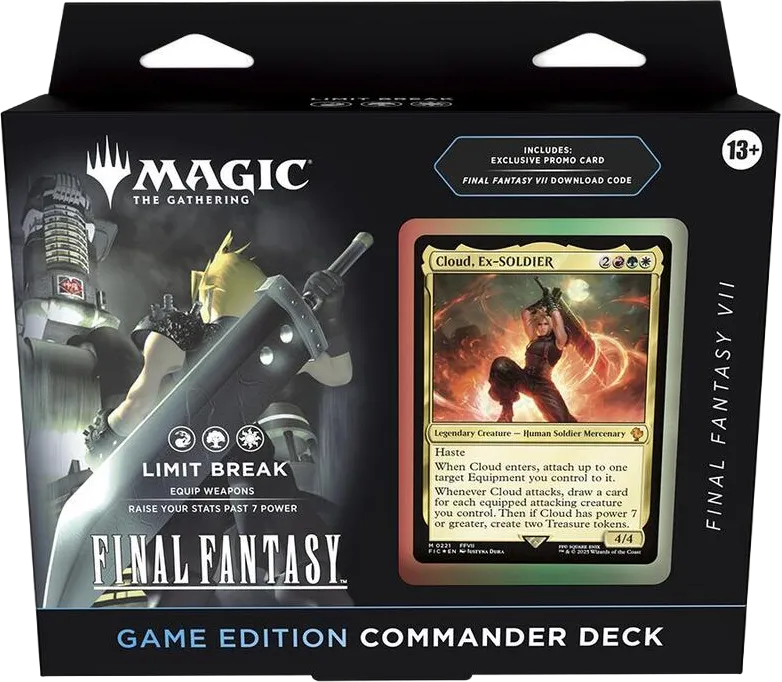 FINAL FANTASY Commander Deck FINAL FANTASY VII Limit Break Game Edition — Final Fantasy Commander — Magic: The Gathering