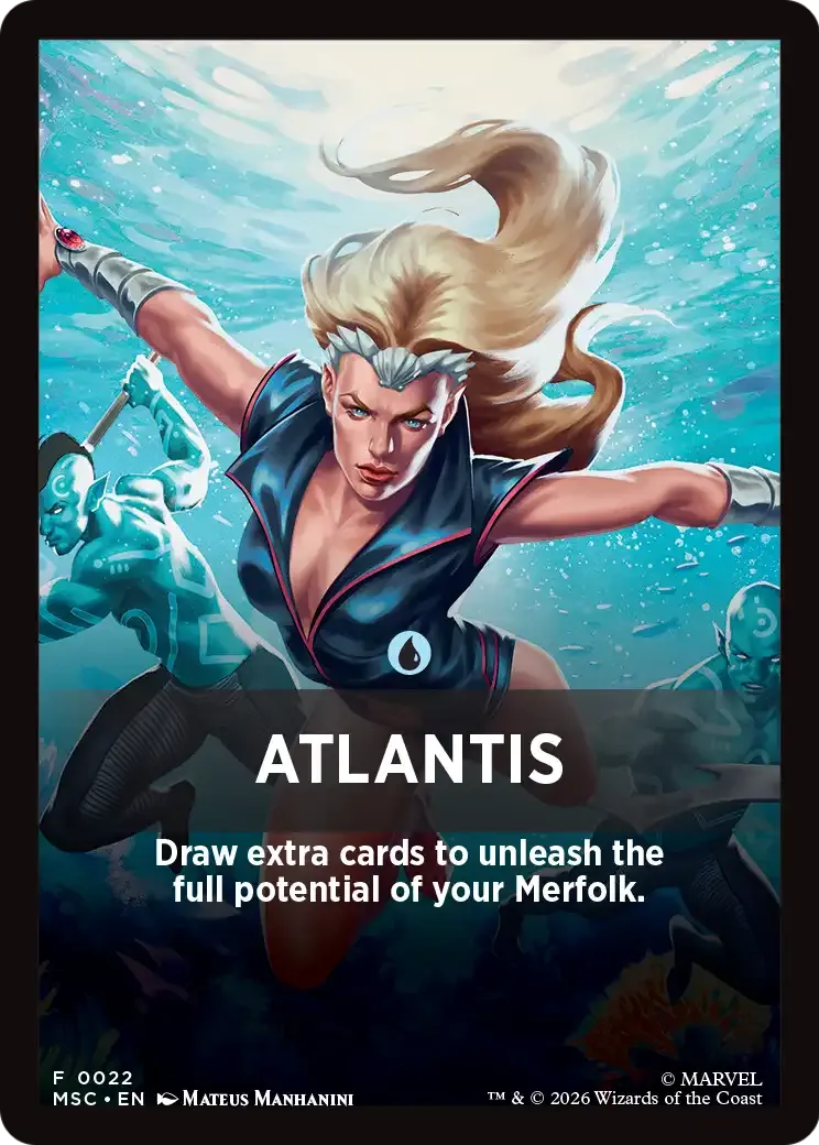Atlantis — Marvel Super Heroes Jumpstart Front Cards — Magic: The Gathering