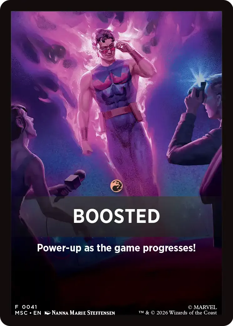 Boosted — Marvel Super Heroes Jumpstart Front Cards — Magic: The Gathering