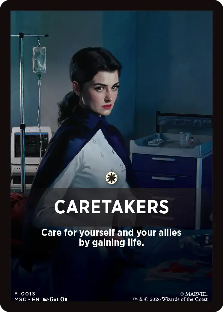 Caretakers — Marvel Super Heroes Jumpstart Front Cards — Magic: The Gathering