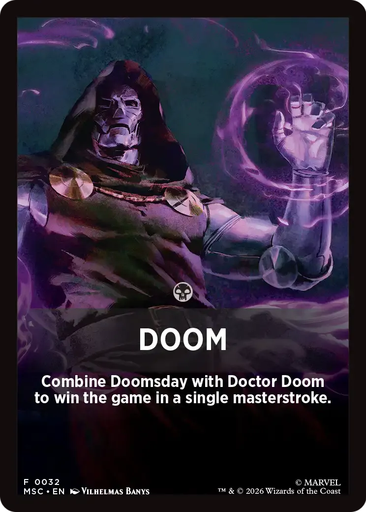 DOOM — Marvel Super Heroes Jumpstart Front Cards — Magic: The Gathering