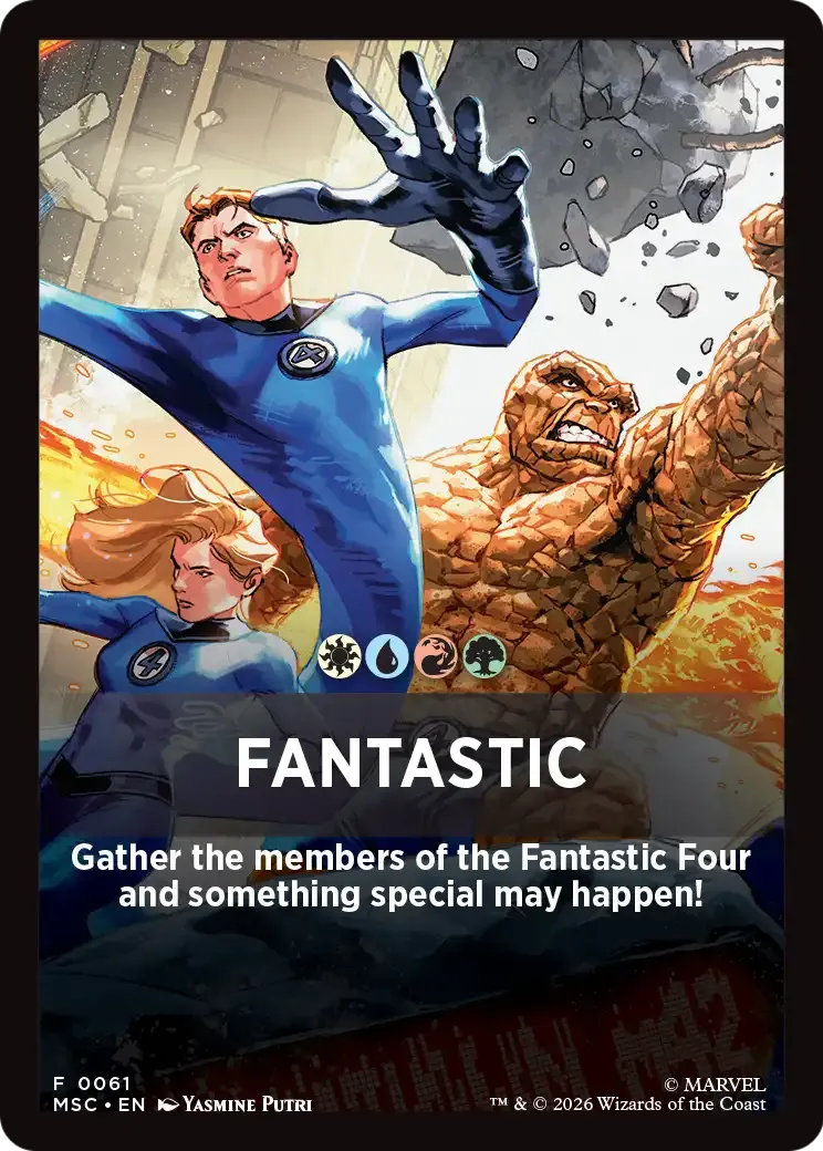 Fantastic — Marvel Super Heroes Jumpstart Front Cards — Magic: The Gathering
