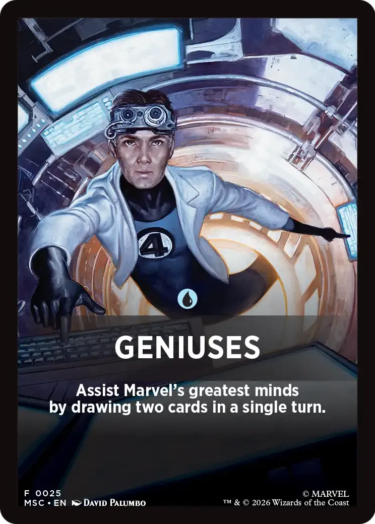Geniuses — Marvel Super Heroes Jumpstart Front Cards — Magic: The Gathering