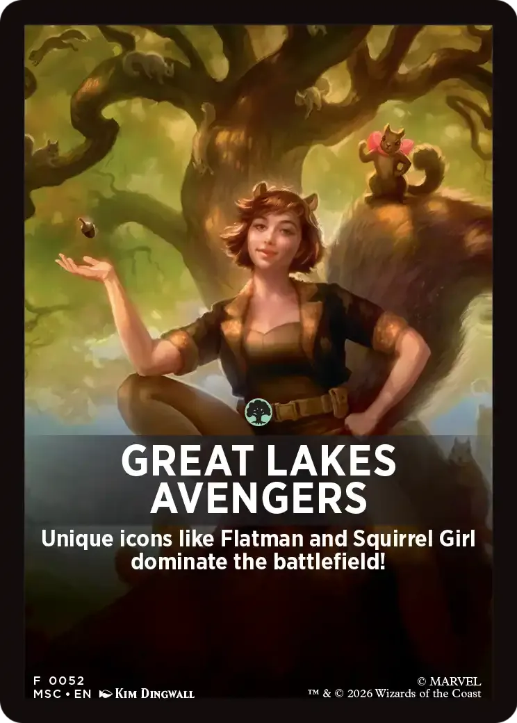 Great Lakes Avengers — Marvel Super Heroes Jumpstart Front Cards — Magic: The Gathering